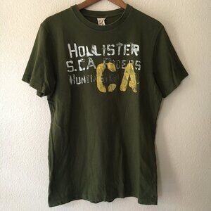Vintage Hollister Shirt L Riders Surfer Huntington Beach Single Stitch Green